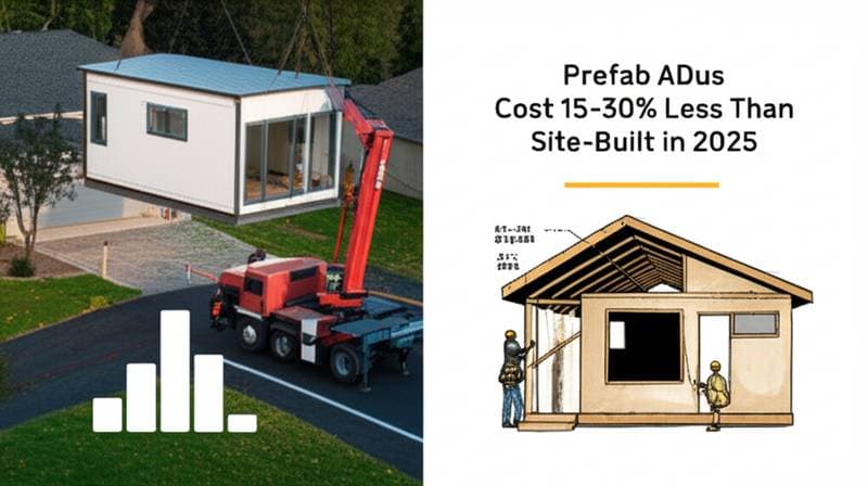 Featured image for Prefab ADUs Cost 15-30% Less Than Site-Built in 2025