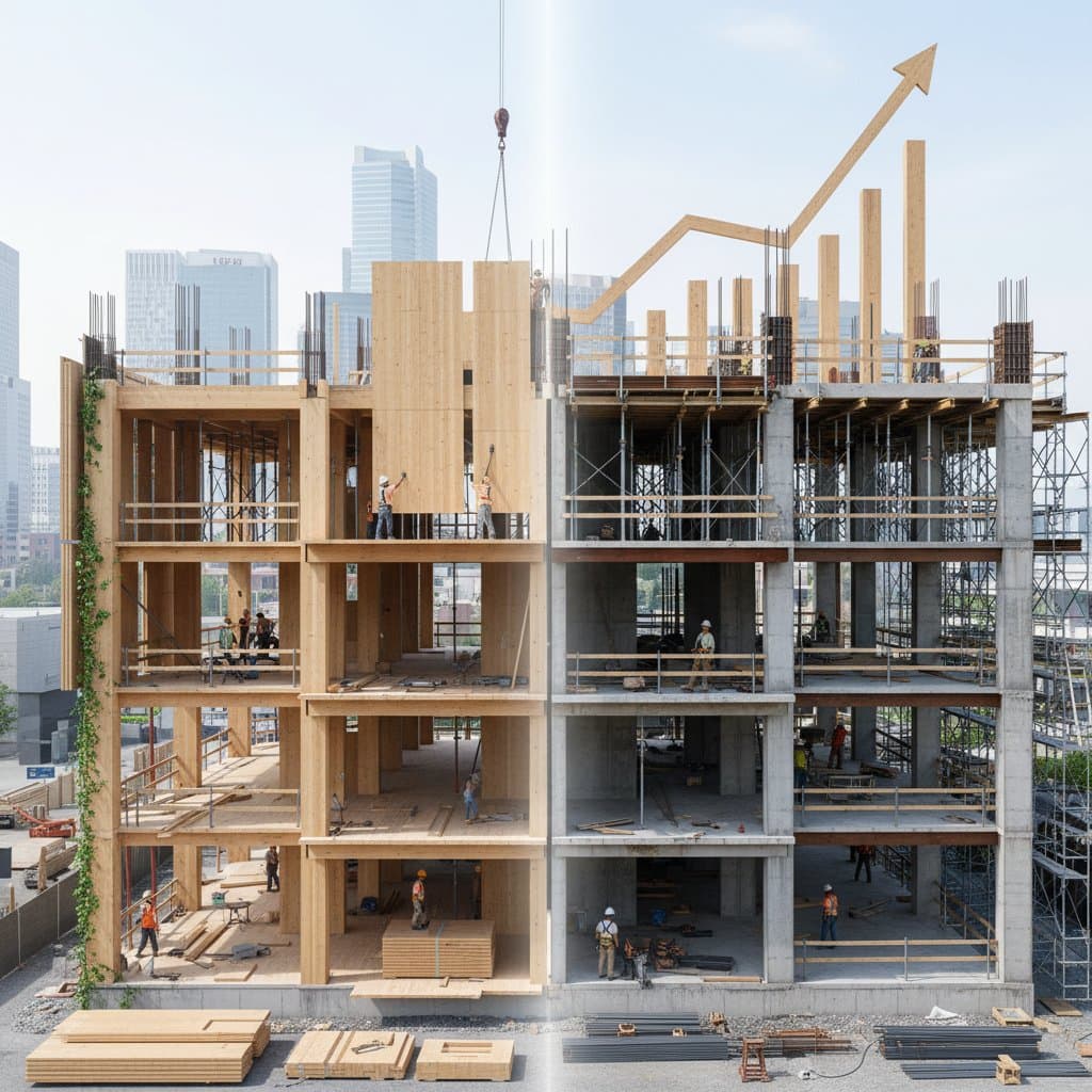 Featured image for Mass Timber vs Traditional Builds: 2025 Cost Analysis