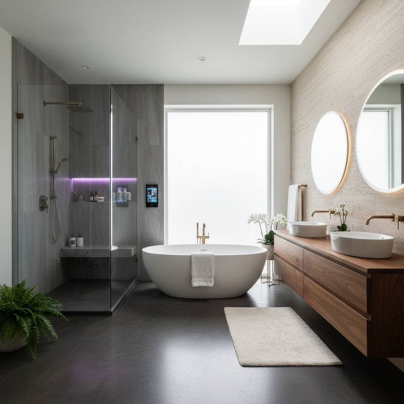 Featured image for Luxury Spa Bathroom Remodels Cost $40K to $120K in 2025