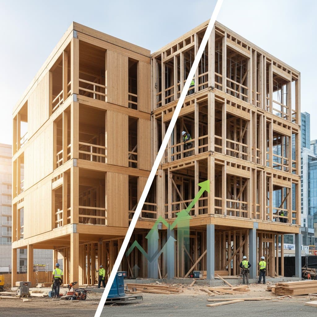 Featured image for Mass Timber vs Traditional Framing: Real Cost Analysis