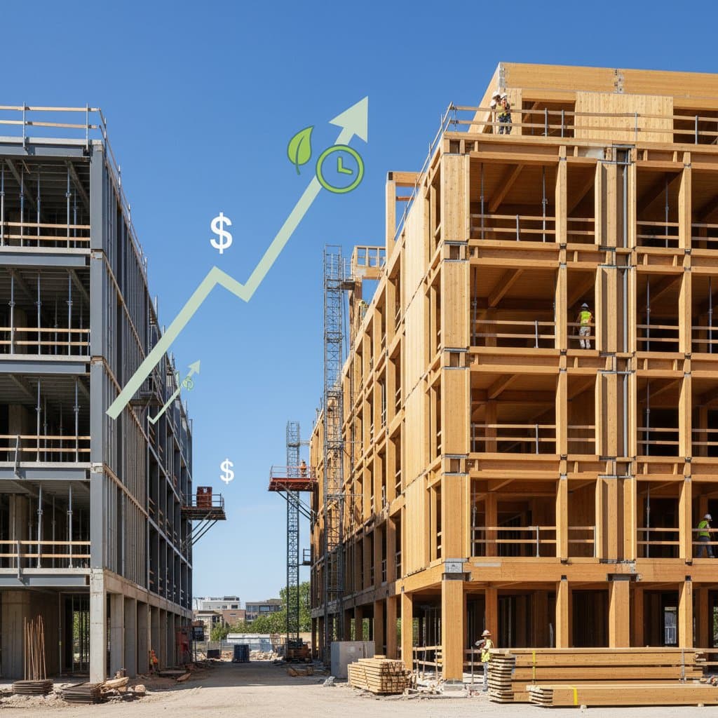Featured image for Mass Timber Cuts Framing Time 25-40 Percent