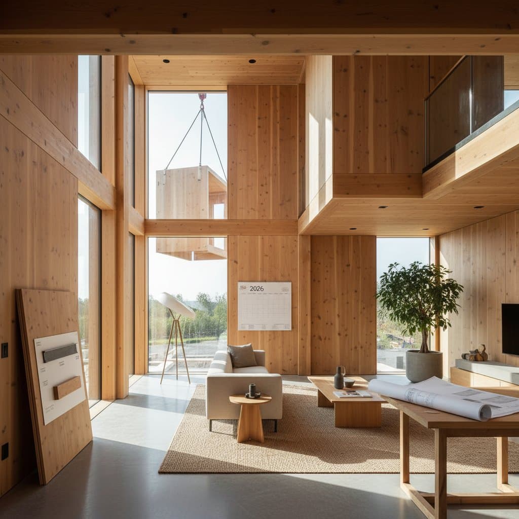 Featured image for Mass Timber Homes Cut Construction Time in Half