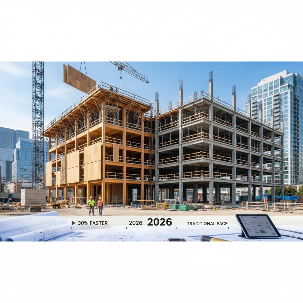 Featured image for Mass Timber Costs 30% More But Builds 40% Faster