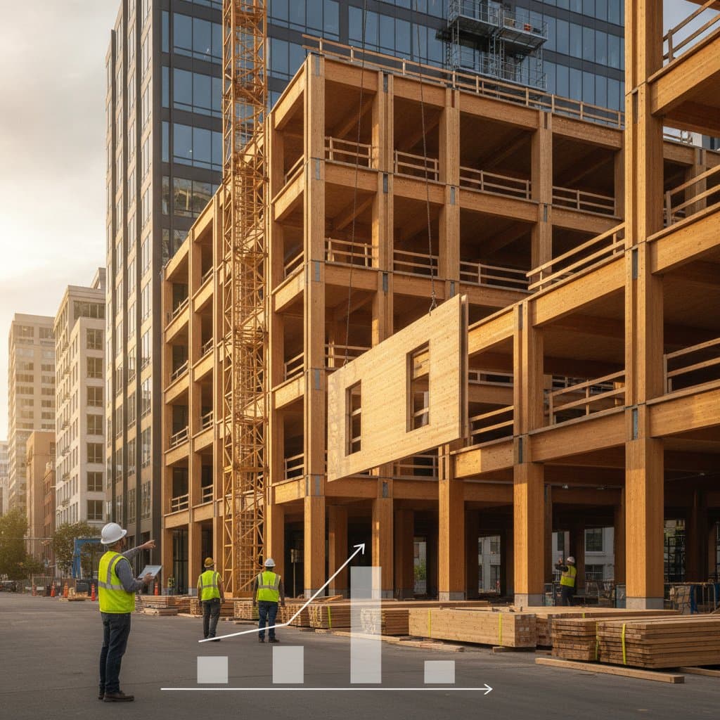 Featured image for Mass Timber Costs More Upfront But Cuts Schedule Time