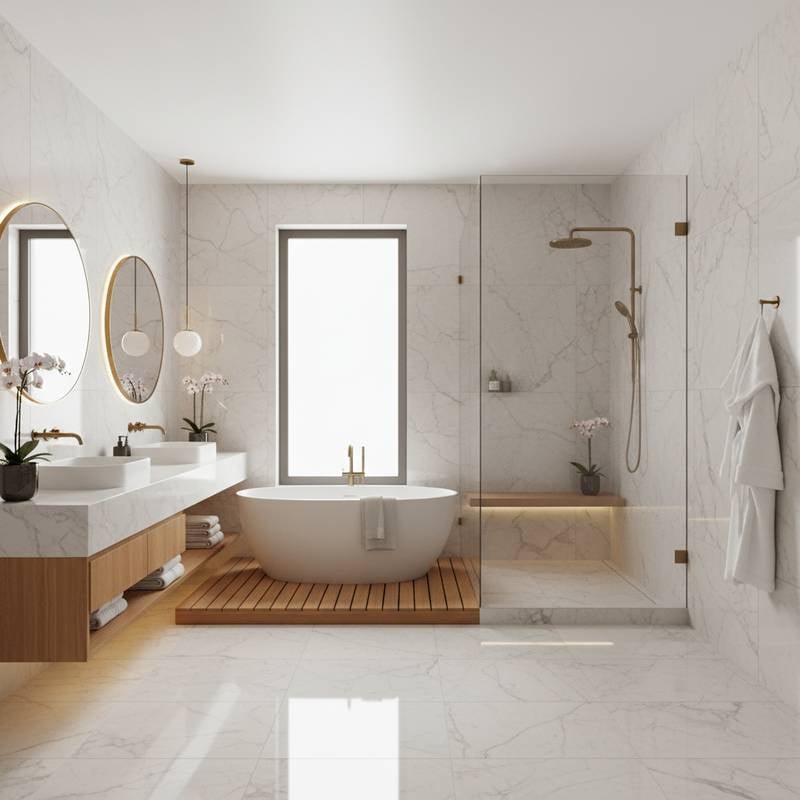 Featured image for Luxury Spa Bathroom Remodels Cost $40K to $120K