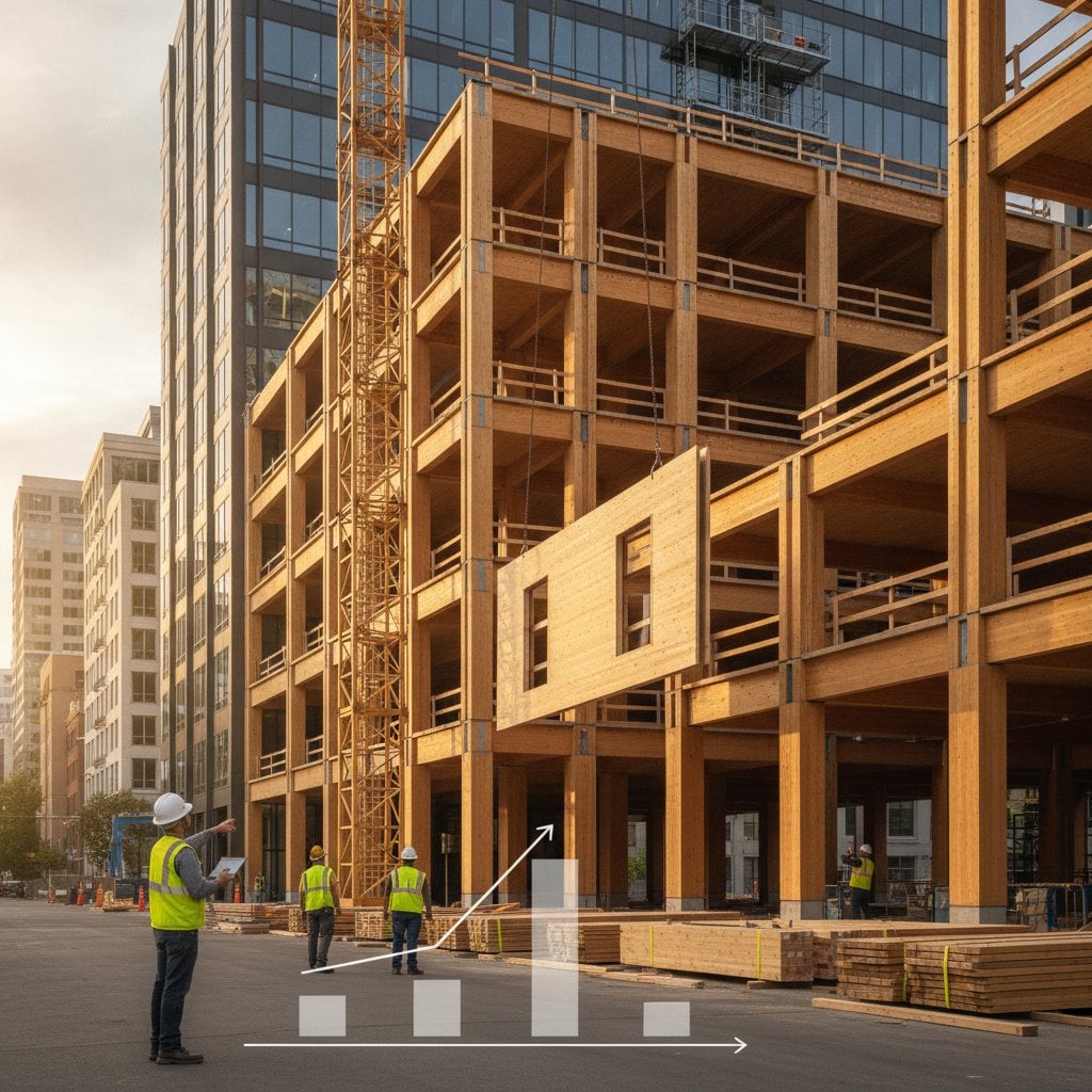 Featured image for Mass Timber Costs More Upfront But Cuts Schedule Time