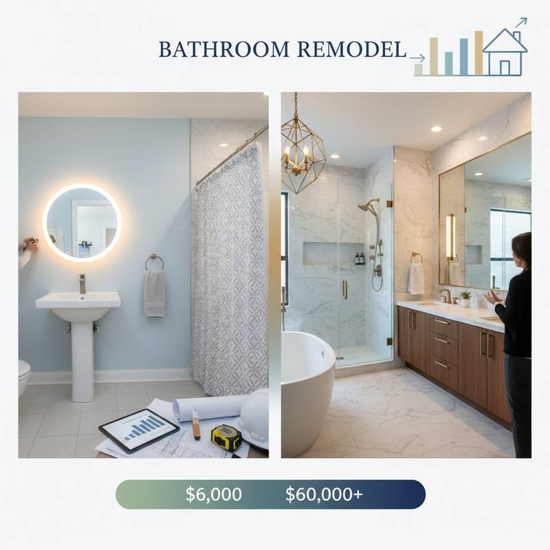 Featured image for 2025 Bathroom Remodel Costs: $6K to $60K Breakdown