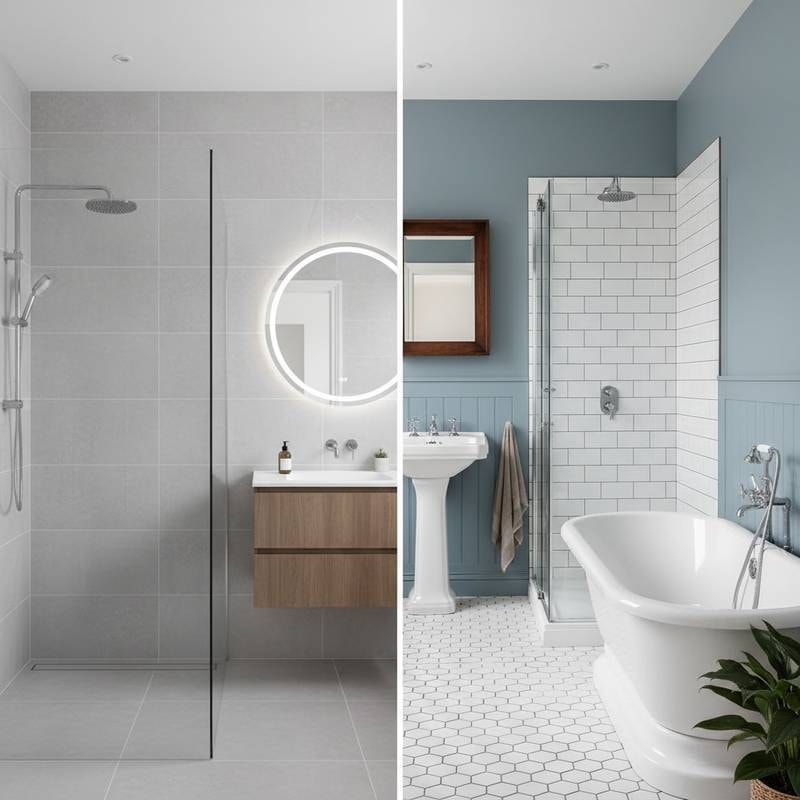 Featured image for Wet Room vs Traditional Bath: Which Costs Less