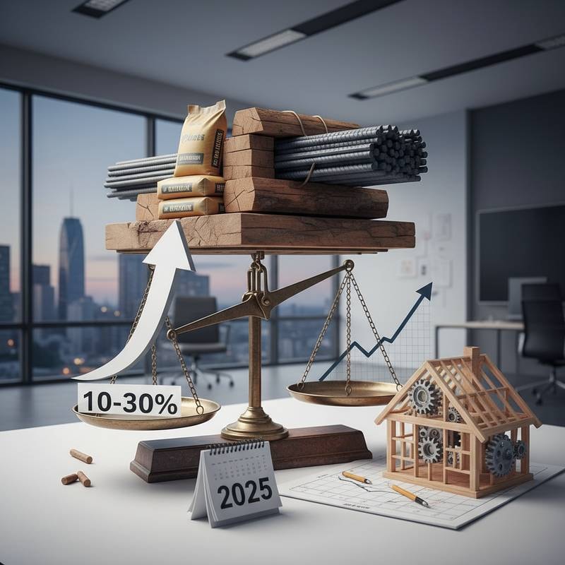 Featured image for Tariffs Push Construction Materials Up 10-30%