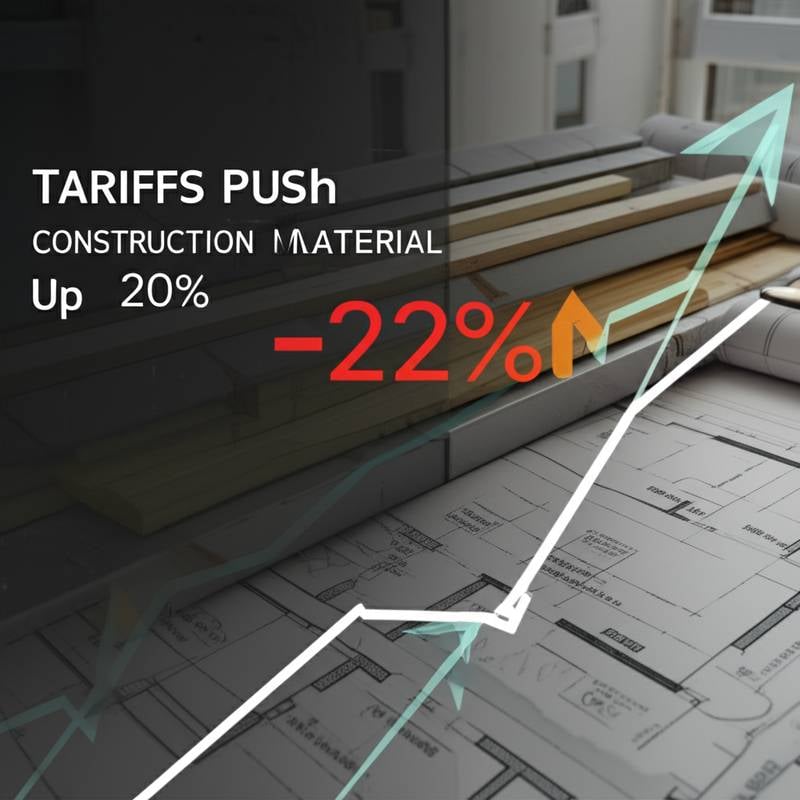 Featured image for Tariffs Push Construction Material Costs Up 20%