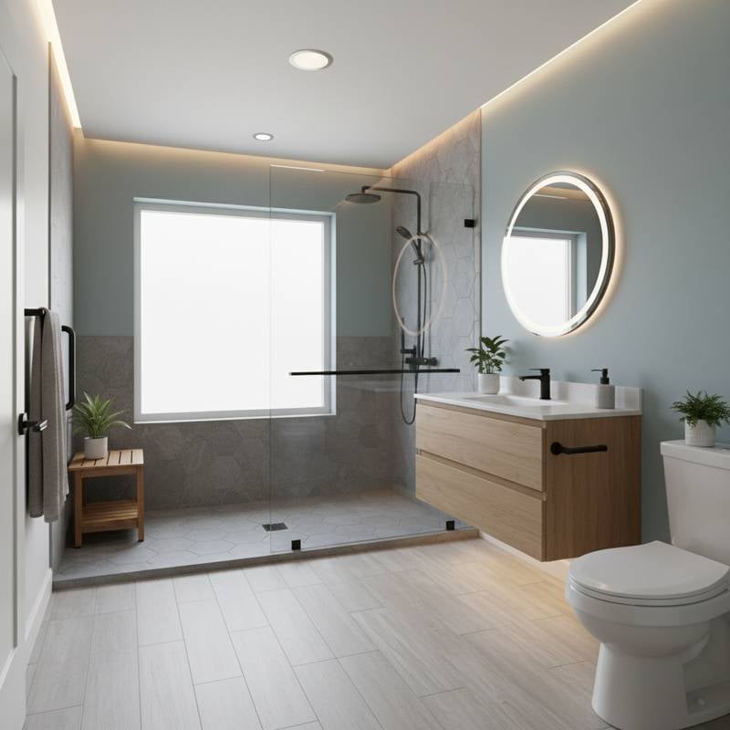 Featured image for Aging in Place Bathroom Remodel: $3K to $40K Costs