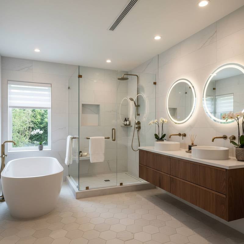 Featured image for Luxury Bath Remodels Cost $55K on Average in 2024