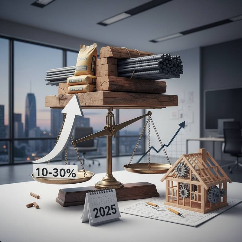 Featured image for Tariffs Push Construction Materials Up 10-30%