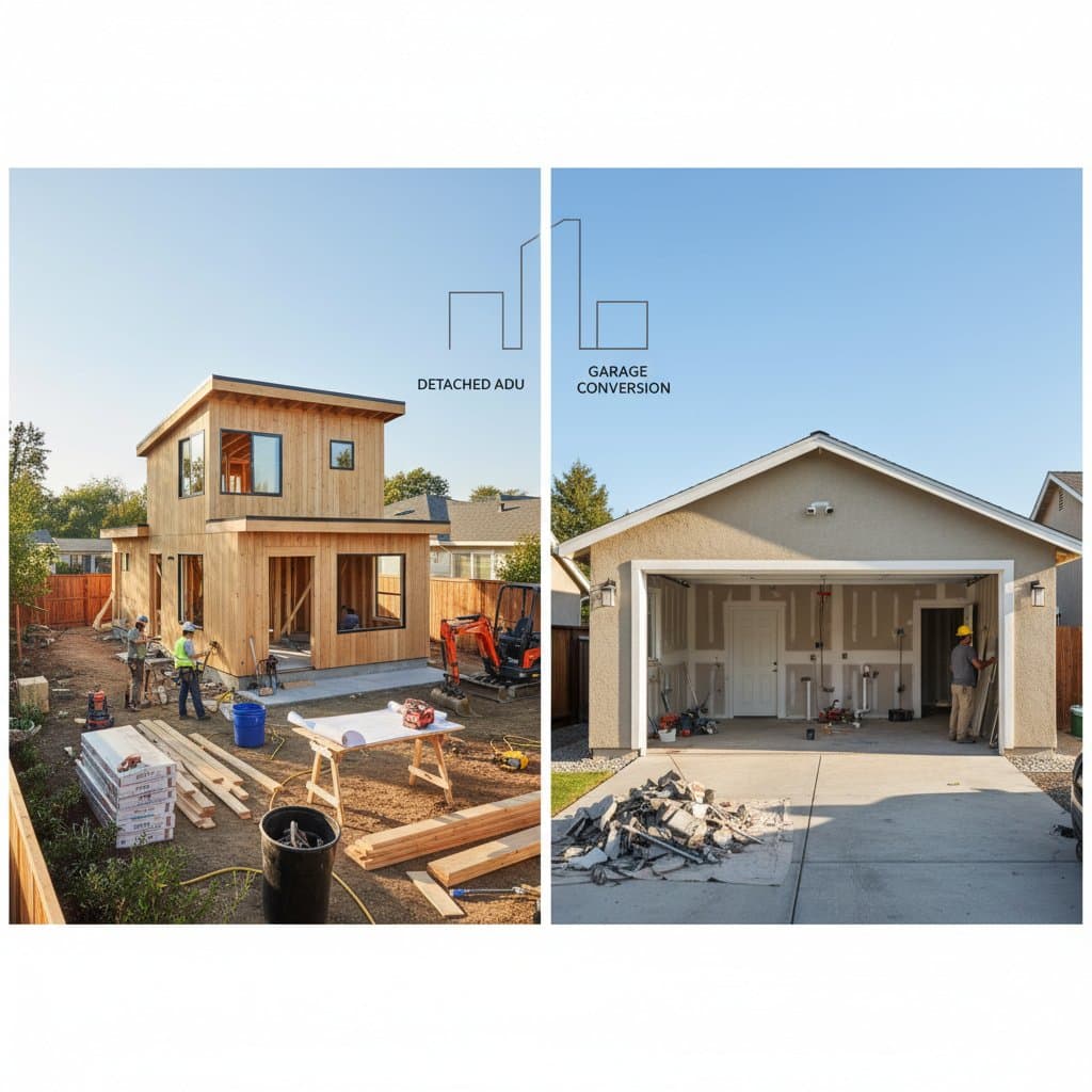 Featured image for Detached ADU vs Garage Conversion: Real Costs